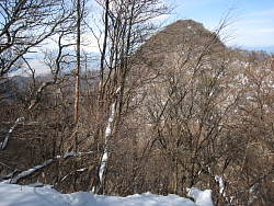 神山途中から冠ヶ岳