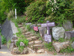 早雲山駅前の登山口