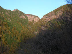 林道から半原越を望む