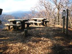 東から見た山頂