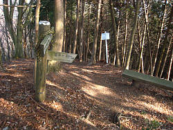 華厳山分岐標識地点