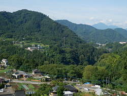 千木良集落と嵐山