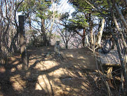 山頂の南峰