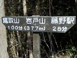 岩戸山にある標識