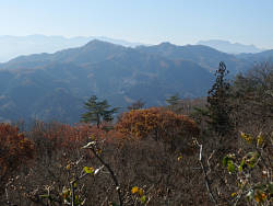 山頂駅奥から(右奥に両神山)