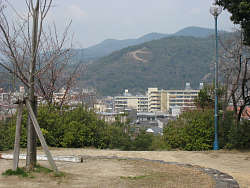山頂から見る左大文字