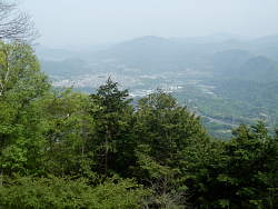 上野原市街地方面