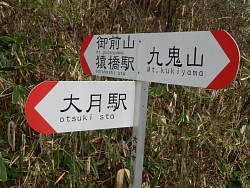 分岐の標識