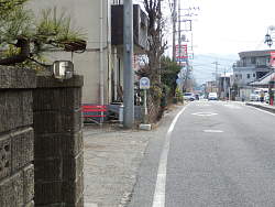 大堀バス亭風景