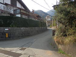 小篠地区、最後の右折