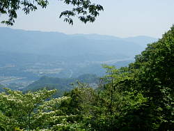 右に寄った風景