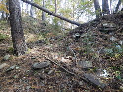 大きな堀切周辺の風景